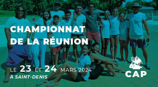 🏊‍♀️ Championnat de la Réunion - 23-24 mars - Saint-Denis 🏊‍♀️